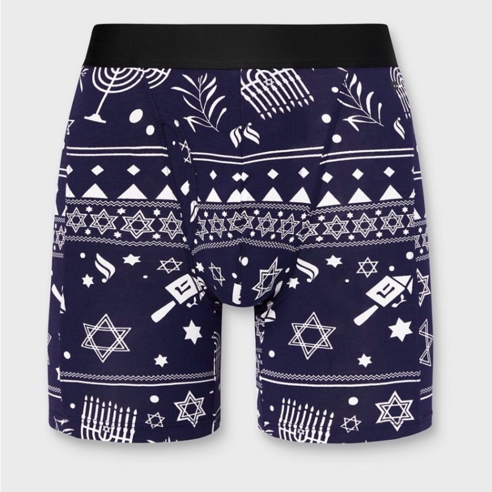 Fabletics Navy and White Festive Boxer Briefs